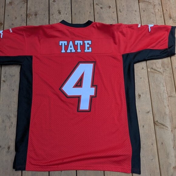 Reebok Red Calgary Stampeders Tate No. 4 CFL Football Jersey Size 2XL - Picture 9 of 9